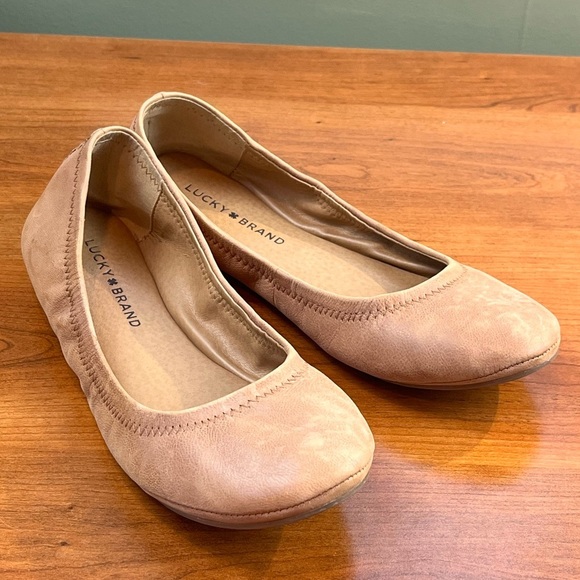 Lucky Brand Emmie Leather Ballet Flats Size 9 Excellent Condition - Picture 13 of 15